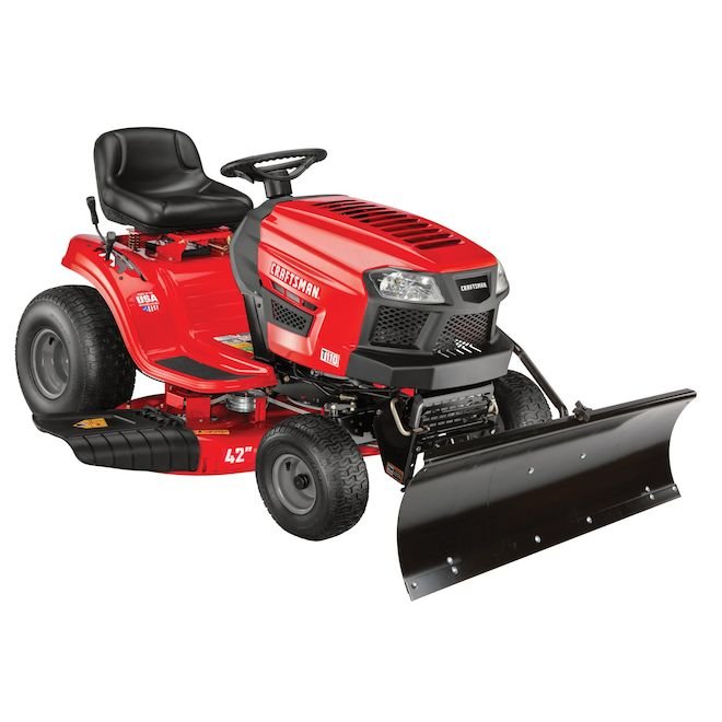 CRAFTSMAN T110 17.5 HP Single Cylinder Manual Gear 42 in Cut Width Riding Lawn Mower Battery World