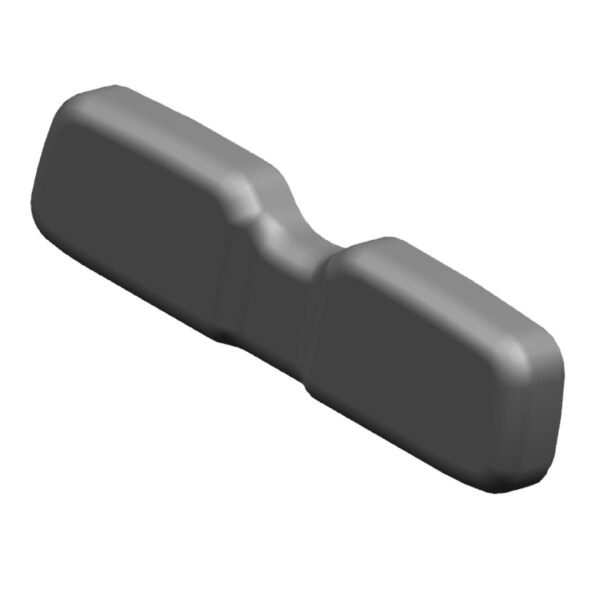 2-Tone Vinyl Seat Back (Gray/Black)