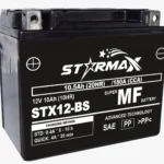 Starmax STX12-BS High Performance, Factory Activated, AGM Maintenance Free Battery