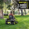80V HP Brushless 42in. Cordless Zero Turn Riding Mower with (2) 80V & (2) 40V Batteries & Charger - Image 8
