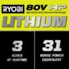 80V HP Brushless 42in. Cordless Zero Turn Riding Mower with (2) 80V & (2) 40V Batteries & Charger - Image 2