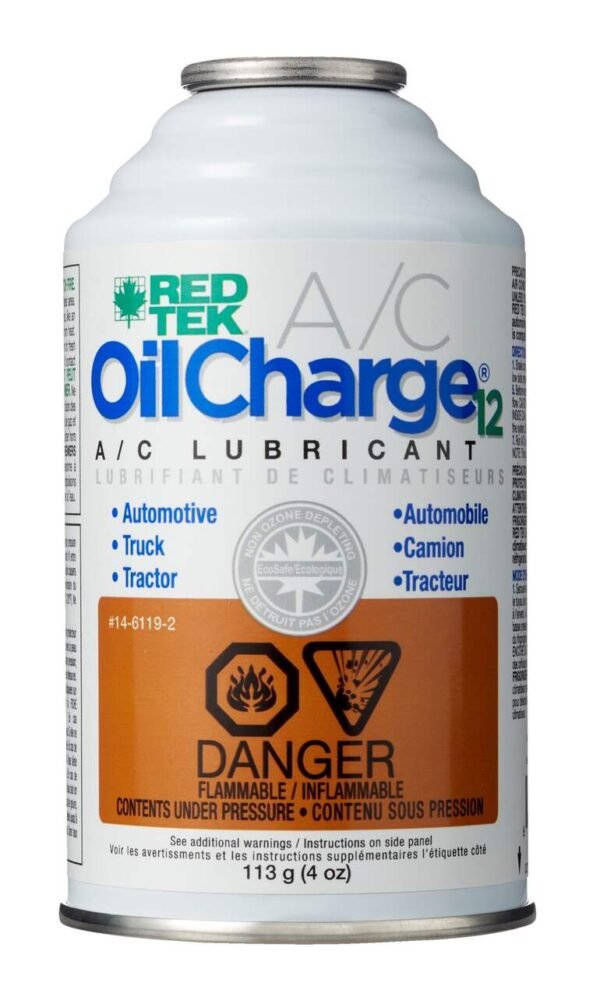 RED TEK OilCharge12 A/C Universal Refrigerant Lubrication Oil, 4-oz