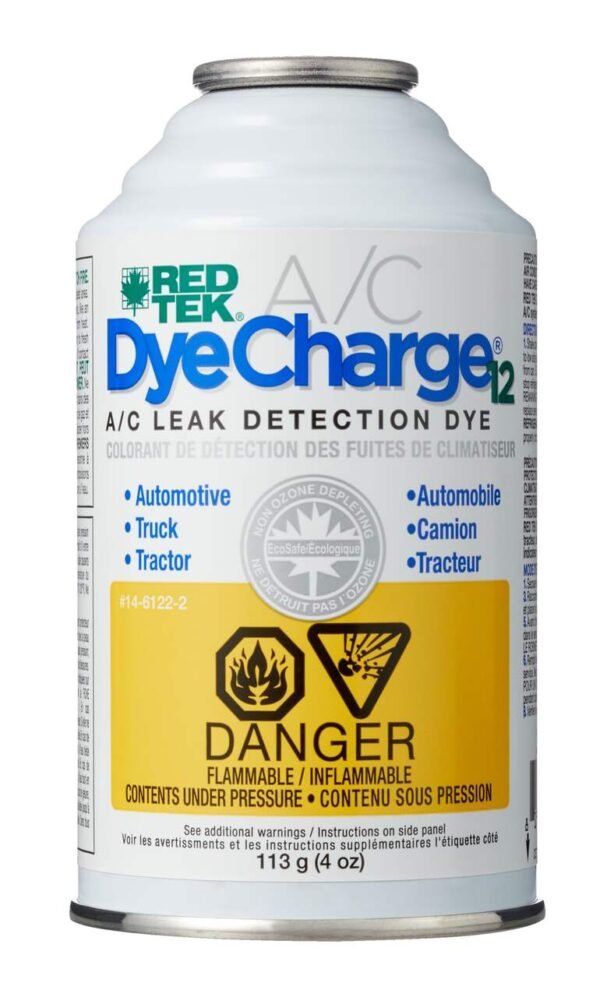 RED TEK DyeCharge12 A/C Leak Detection Dye, 4-oz