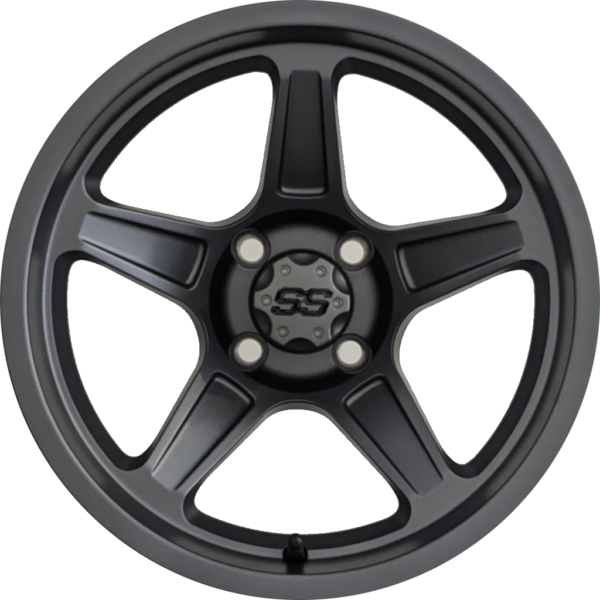 14" Aluminum Golf Cart Wheel - Excalibur Series 88 - Matte Grey