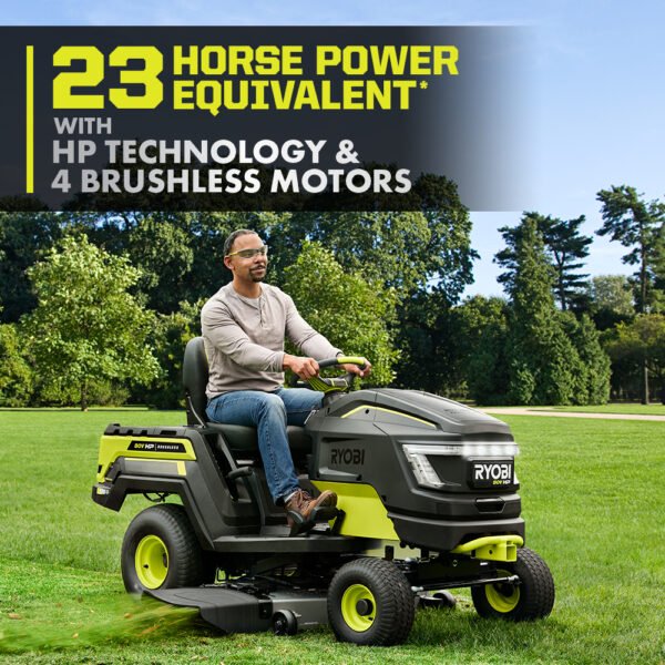 80V HP 46-inch Lithium Electric Riding Lawn Tractor - Image 5