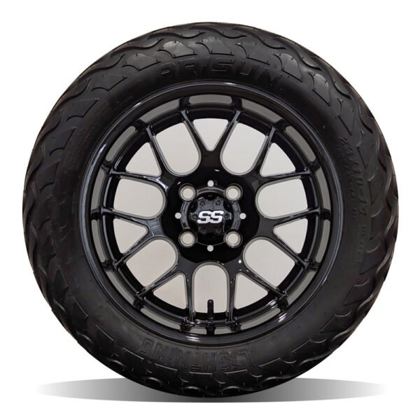 14in. LIGHTNING Off Road 23x10x14 on Excalibur Series 85 Gloss Black Wheel - Set of 4