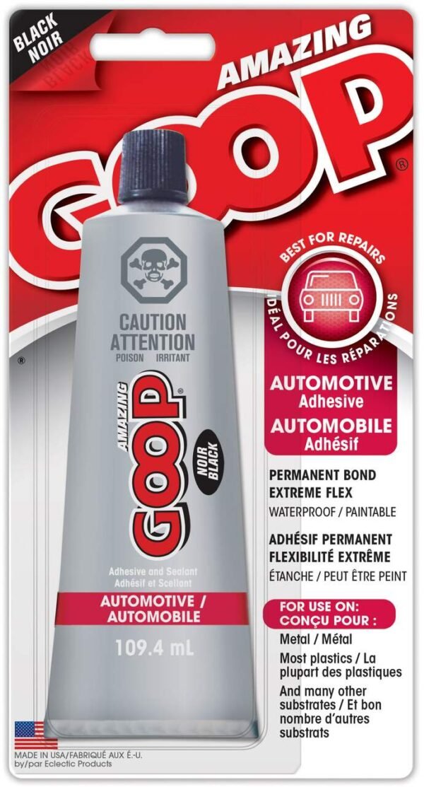 Amazing GOOP Automotive Adhesive, Black, 109-mL