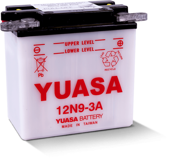 YUASA 12N9‐3A Conventional/Flooded Motorcycle Battery