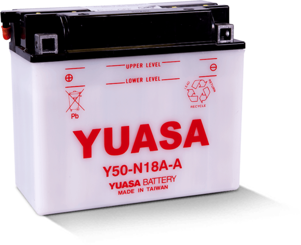 YUASA Y50‐N18A‐A Conventional/Flooded Motorcycle Battery