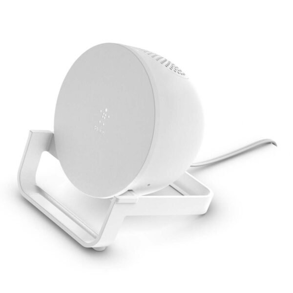 Belkin BOOST CHARGE 10W Wireless Charging Stand & Bluetooth Speaker Charger, White