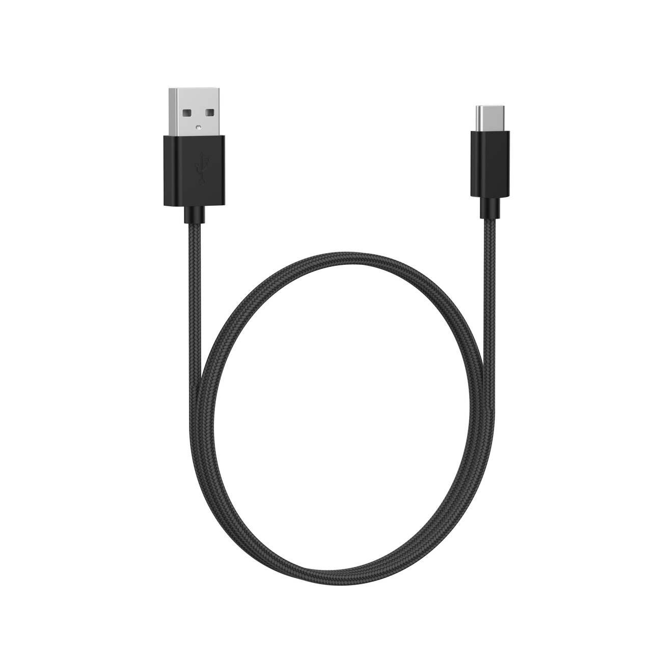 Bluehive Braided Type-C Charger & Sync Cable, Red, 3-ft