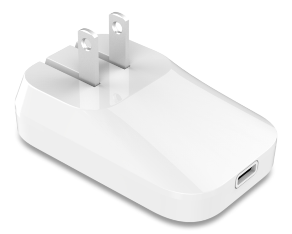 Bluehive GaN Power Delivery 30W Flat Wall Charger, White