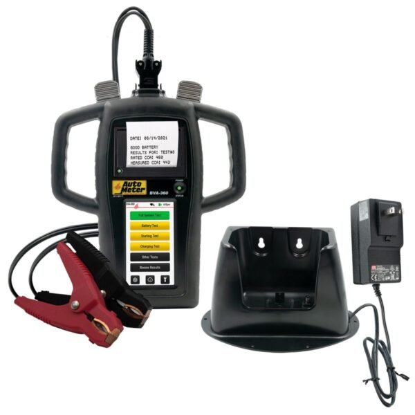 BVA-360KP; HAND-HELD BATTERY & ELECTRICAL SYSTEM TESTER WITH PRINTER & CHARGING STATION