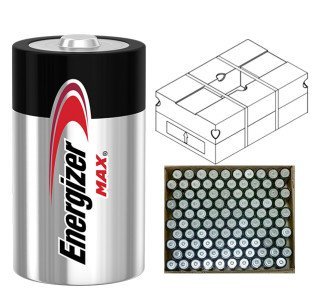 Energizer E95VP MAX D Battery (1 Pack, 1.5V)