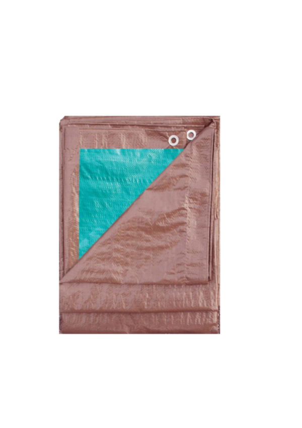 Certified Standard Green & Tan Poly Tarp, Waterproof, 12-ft x 16-ft