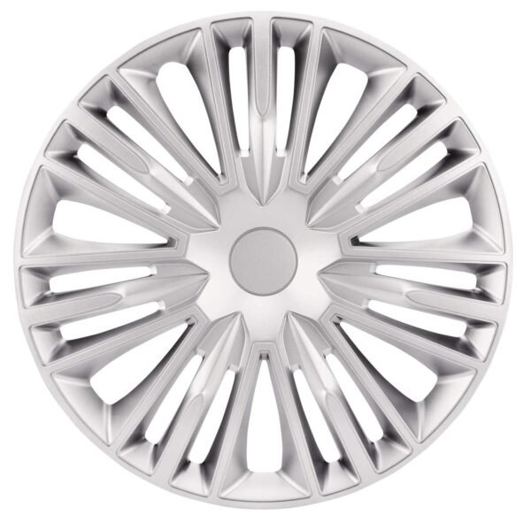 DriveStyle Jerez Wheel Cover, Silver, 17-in, 4-pk