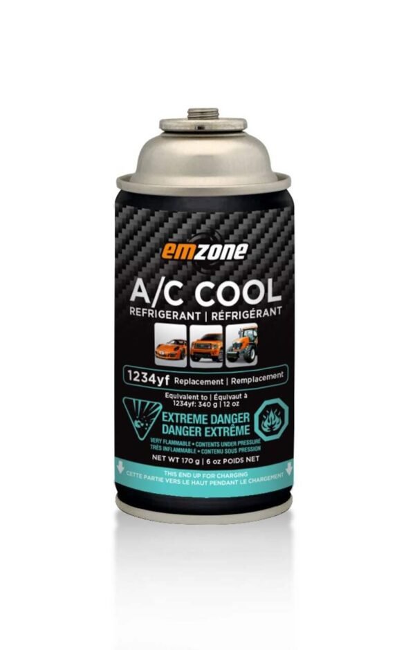 Emzone A/C Cool Refrigerant Recharge Can, 1234YF, 6-oz