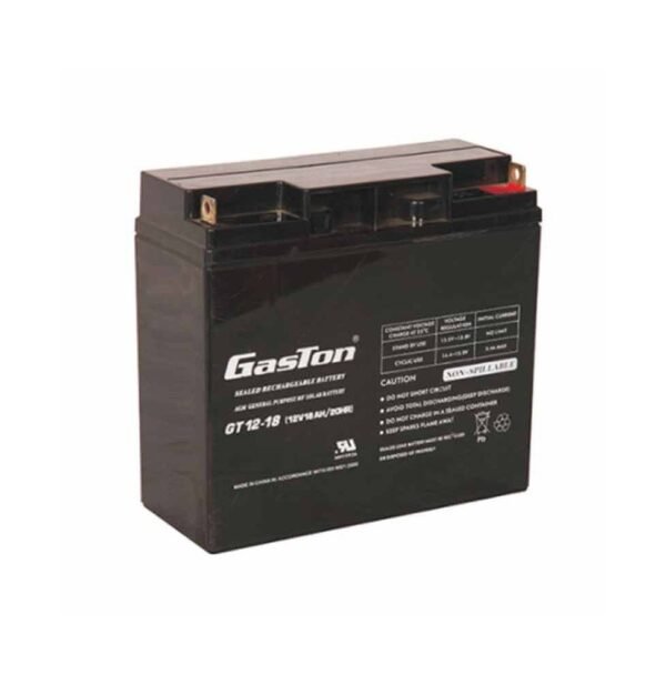 Gaston 12V 18Ah GT12-18 Lead Sealed Maintenance Free Battery