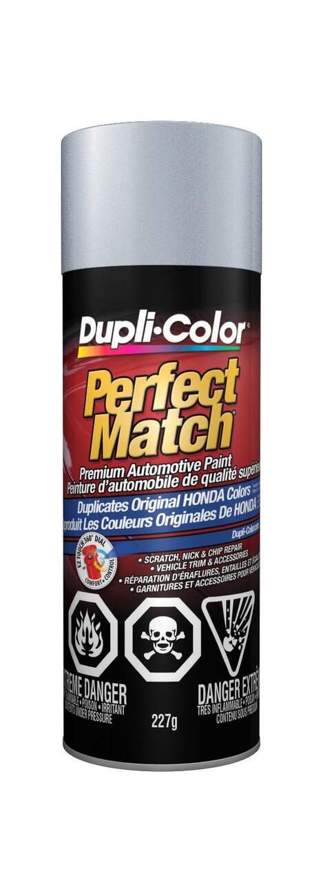 Dupli-Color Perfect Match Premium Acrylic Lacquer Automotive Aerosol Spray Paint, Satin Silver Metallic (NH623M), 227-g