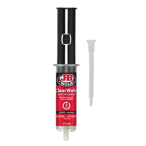 J-B Weld ClearWeld Syringe, 14-ml