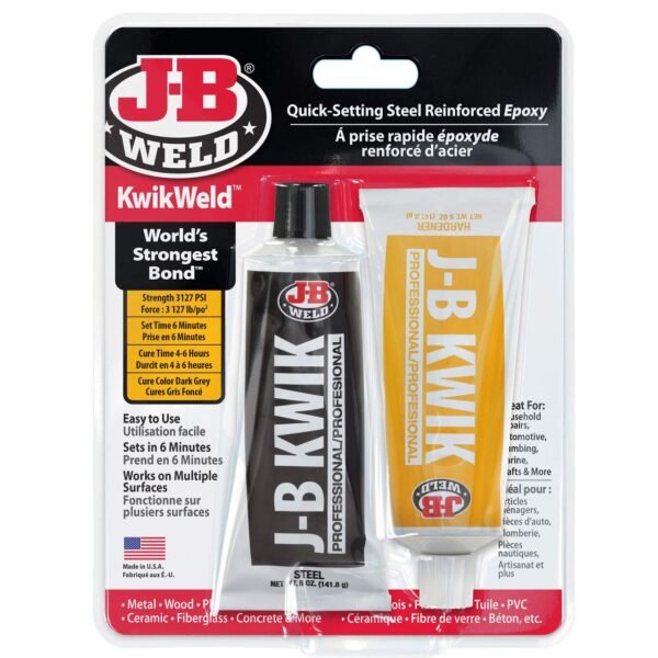 J-B Weld Quick Setting Steel Reinforced Epoxy, 141-g