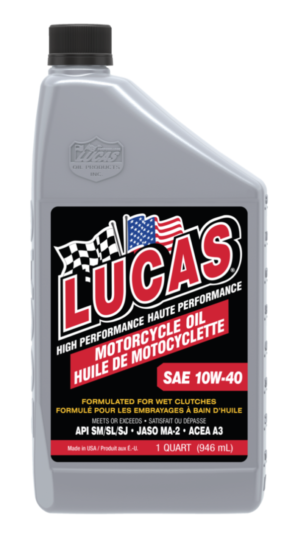 Lucas Oil High Performance Motorcycle Oil SAE, 946-mL
