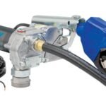 GPI M-150S Fuel Transfer Pump Kit with 12-ft Hose & Automatic Unleaded Nozzle