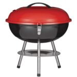 MASTER Chef Portable 14-In Charcoal Kettle BBQ Grill with a Folding Stand