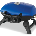 Napoleon TravelQ 285 Portable Tabletop 2-Burner Propane Gas BBQ Grill with Folding Legs TQ285-BL-1