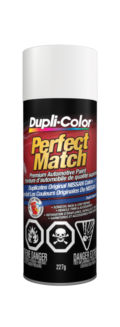 Dupli-Color Perfect Match Premium Acrylic Lacquer Automotive Aerosol Spray Paint, Cloud White, 227g