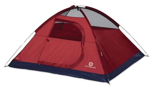 Outbound Youth Kids' 3-Season, 2-Person Easy Set-Up Camping Dome Tent w/ Rain Fly & Carry Bag