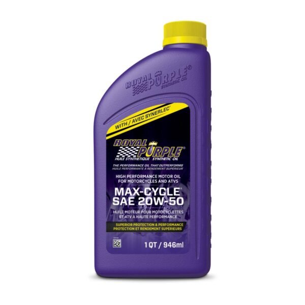 Royal Purple Max Cycle 20W50 Motorcycle & ATV Motor Oil, 946-mL