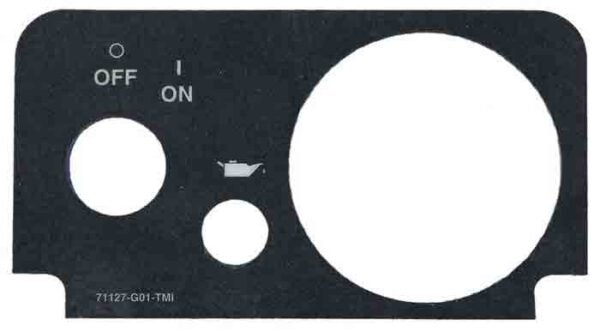 Service Fuel Oil Light Console Decal
