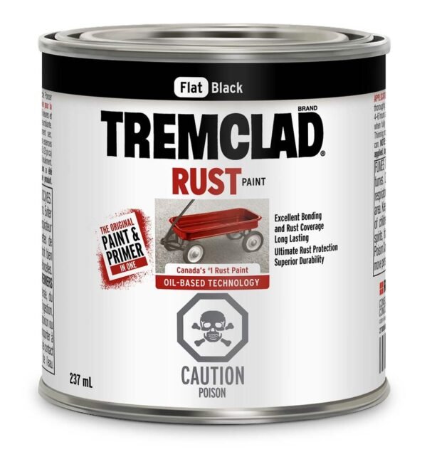 Tremclad® Oil-Based Rust Paint & Primer, Excellent Bonding & Coverage, 237-mL/0.25-qt
