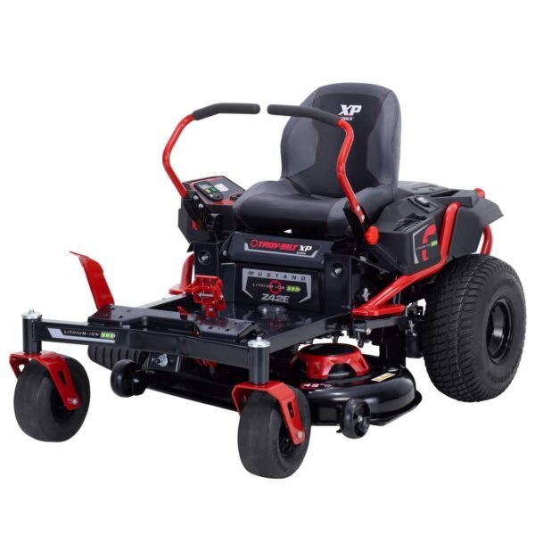 Troy-Bilt 56V Lithium-Ion Zero Turn Electric Riding Lawn Tractor, 42-in