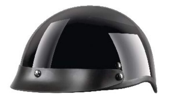 VCAN Shorty Classic Half-Shell Cruiser Helmet, Lightweight, Black, Assorted Sizes