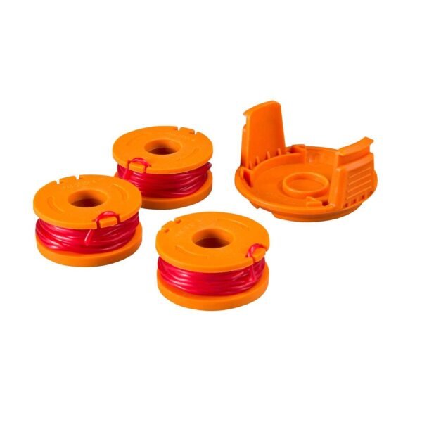 WORX WA0207 Spool and Cap for Cordless Trimmers, 10-ft, 3-pk