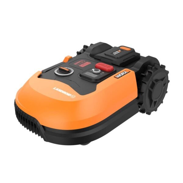 WORX WR147 Landroid Cordless Brushless Robotic Lawn Mower, Bluetooth/Wi-Fi, 17 3/4-in, 1/4 Acre